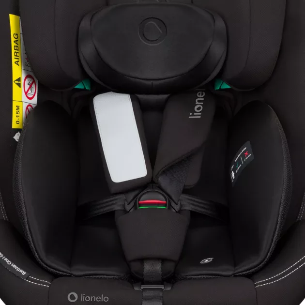 Lionelo Bastiaan One I-Size 360°-ban forgatható ISOFIX gyermekülés (40-150 cm) - Black Carbon