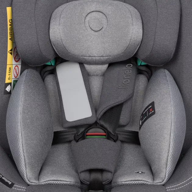 Lionelo Bastiaan One I-Size 360°-ban forgatható ISOFIX gyermekülés (40-150 cm) - Grey Stone