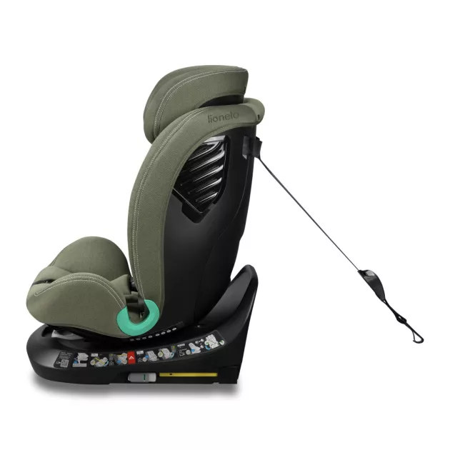 Lionelo Bastiaan One I-Size 360°-ban forgatható ISOFIX gyermekülés (40-150 cm) - Green Olive
