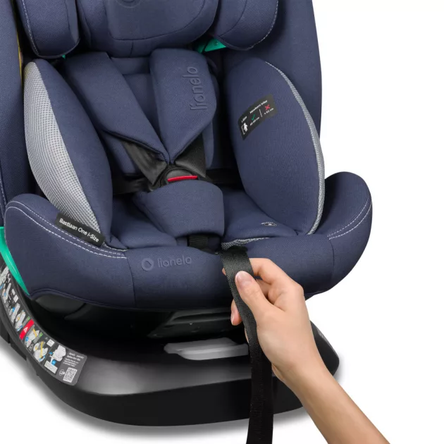 Lionelo Bastiaan One I-Size 360°-ban forgatható ISOFIX gyermekülés (40-150 cm) - Blue Navy