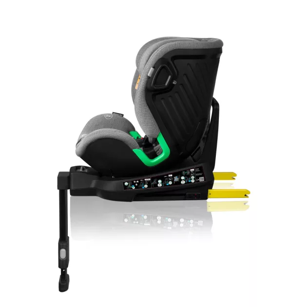 Lionelo Harmony I-Size 360°-ban forgatható ISOFIX gyermekülés - Grey Concrete Bamboo