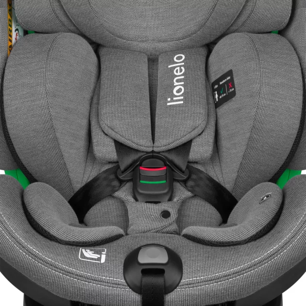 Lionelo Harmony I-Size 360°-ban forgatható ISOFIX gyermekülés - Grey Concrete Bamboo