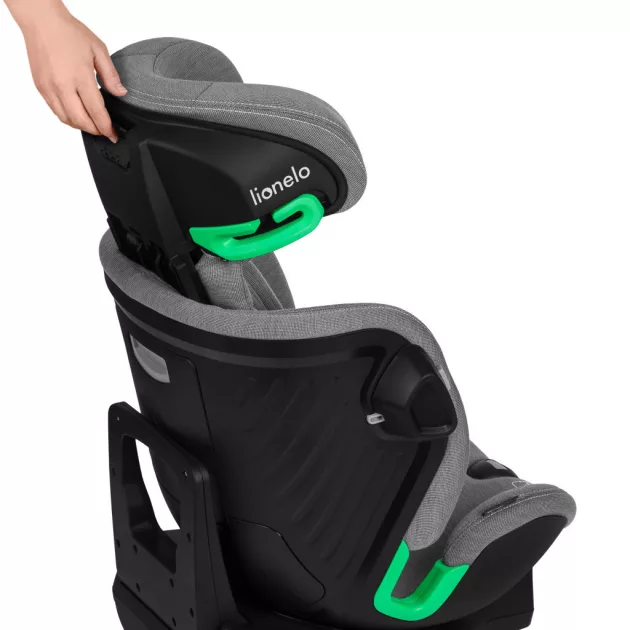 Lionelo Harmony I-Size 360°-ban forgatható ISOFIX gyermekülés - Grey Concrete Bamboo
