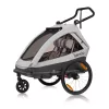 Lionelo Cama 2in1 kerékpár utánfutó és babakocsi - Grey Stone