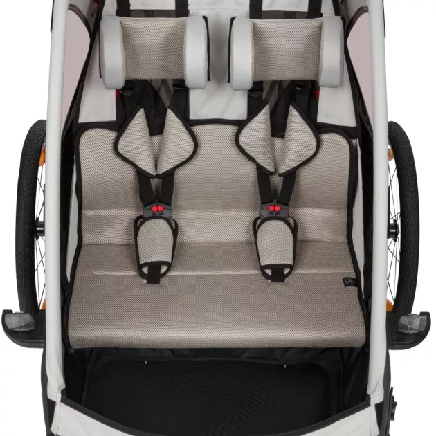 Lionelo Cama 2in1 kerékpár utánfutó és babakocsi - Grey Stone