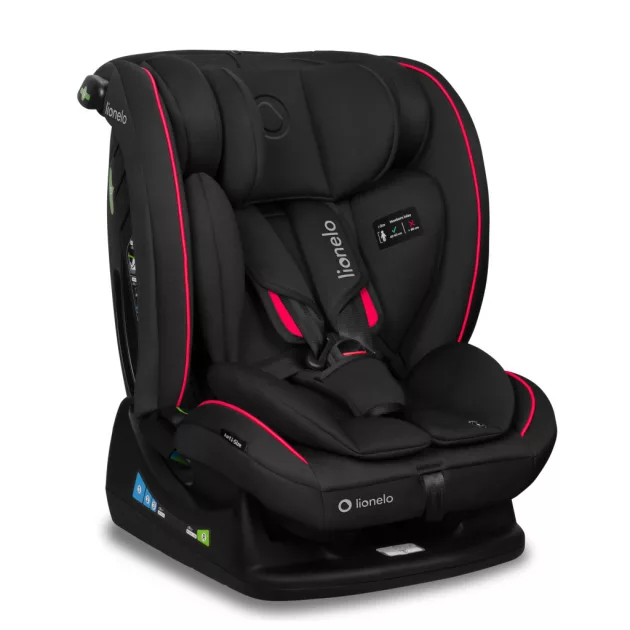 Lionelo Aart I-Size gyermekülés (40-150 cm) - Black Carbon Red