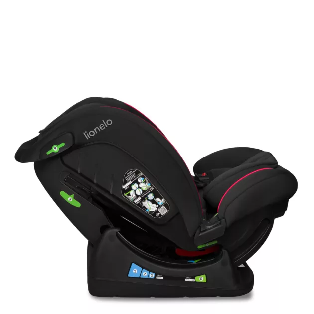 Lionelo Aart I-Size gyermekülés (40-150 cm) - Black Carbon Red
