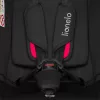 Lionelo Aart I-Size gyermekülés (40-150 cm) - Black Carbon Red