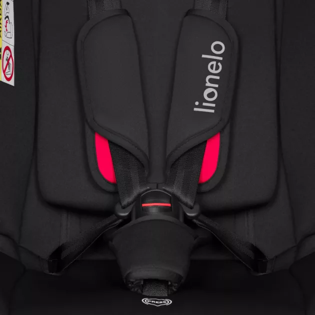 Lionelo Aart I-Size gyermekülés (40-150 cm) - Black Carbon Red