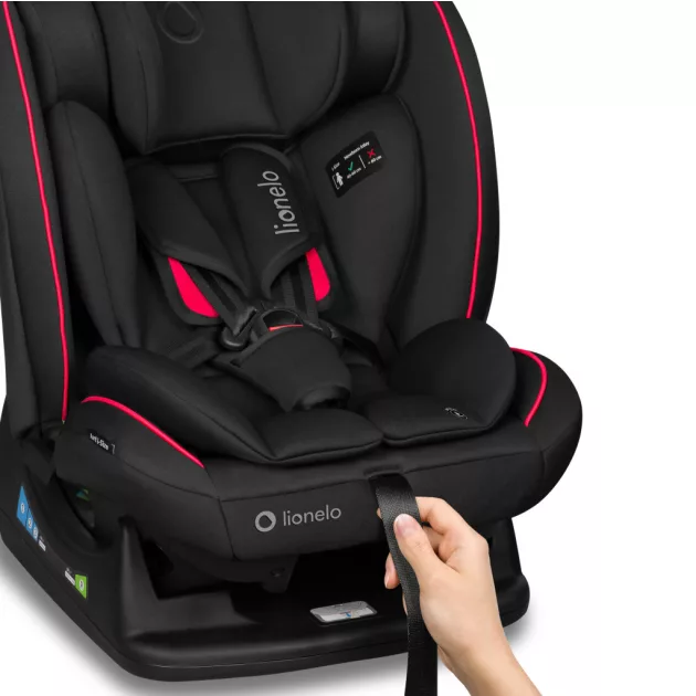 Lionelo Aart I-Size gyermekülés (40-150 cm) - Black Carbon Red