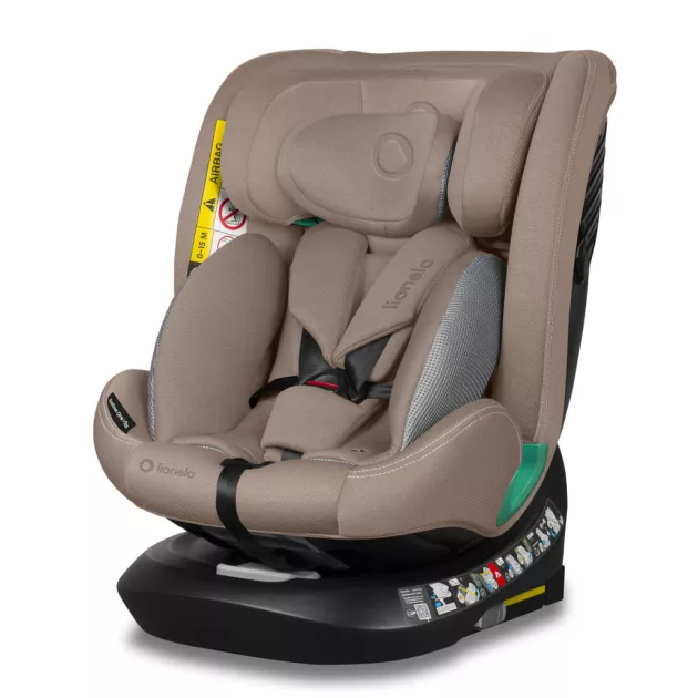 Lionelo Bastiaan One I-Size 360°-ban forgatható ISOFIX gyermekülés (40-150 cm) - Beige Sand