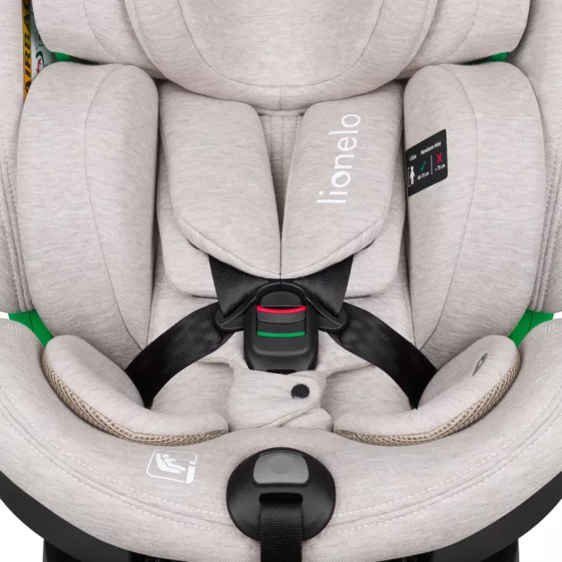 Lionelo Harmony I-Size 360°-ban forgatható ISOFIX gyermekülés - Beige Sand Bamboo