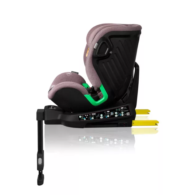 Lionelo Harmony I-Size 360°-ban forgatható ISOFIX gyermekülés - Pink Mauve Bamboo