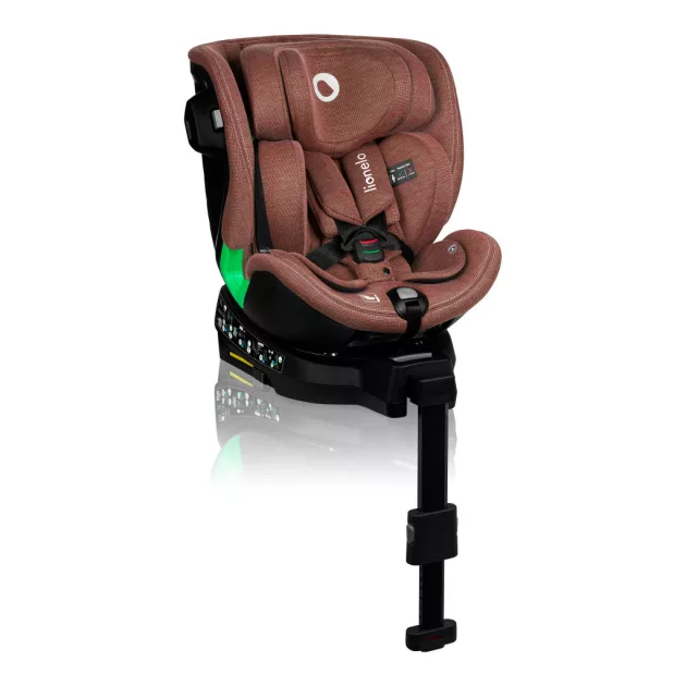 Lionelo Harmony I-Size 360°-ban forgatható ISOFIX gyermekülés - Red Brick Bamboo