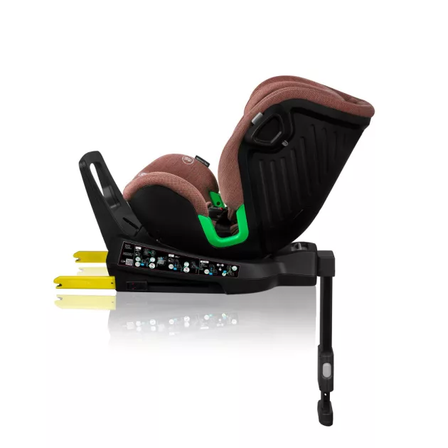 Lionelo Harmony I-Size 360°-ban forgatható ISOFIX gyermekülés - Red Brick Bamboo