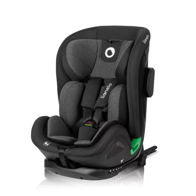 Lionelo Harper I-Size ISOFIX gyermekülés 76-150cm - Black Carbon Grey