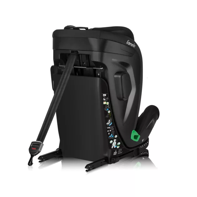 Lionelo Harper I-Size ISOFIX gyermekülés 76-150cm - Black Carbon Grey