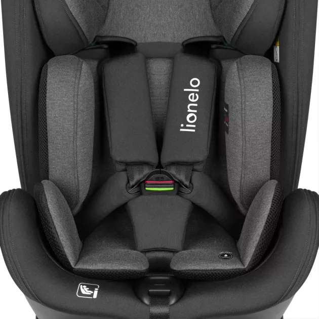 Lionelo Harper I-Size ISOFIX gyermekülés 76-150cm - Black Carbon Grey