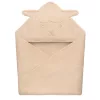 Lionelo Muszlin pamut kapucnis törölköző - Beige Sand