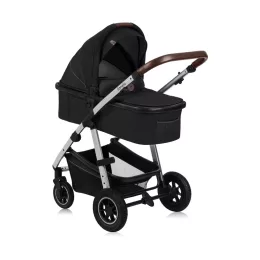 Lionelo Amber 2in1 multifunkciós babakocsi - Black Silver
