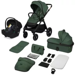 Lionelo Layla 3in1 Multifunkciós babakocsi - Green Forest