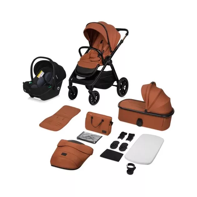 Lionelo Layla 3in1 Multifunkciós babakocsi - Brown Rust