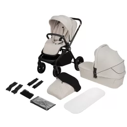 Lionelo Mika Plus 2in1 Multifunkciós babakocsi - Beige Sand