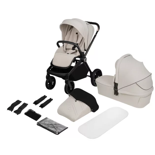 Lionelo Mika Plus 2in1 Multifunkciós babakocsi - Beige Sand