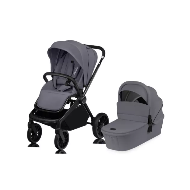 Lionelo Mika Plus 2in1 Multifunkciós babakocsi - Grey Stone