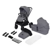 Lionelo Mika Plus 2in1 Multifunkciós babakocsi - Grey Stone