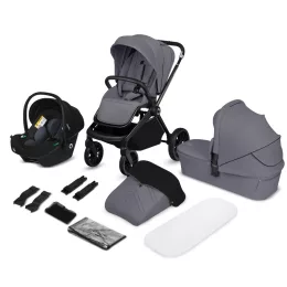 Lionelo Mika Plus 3in1 multifunkciós babakocsi - Grey Stone