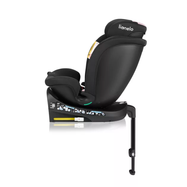 Lionelo Navy I-Size 360° forgatható ISOFIX gyermekülés 40-150cm - Black Pink