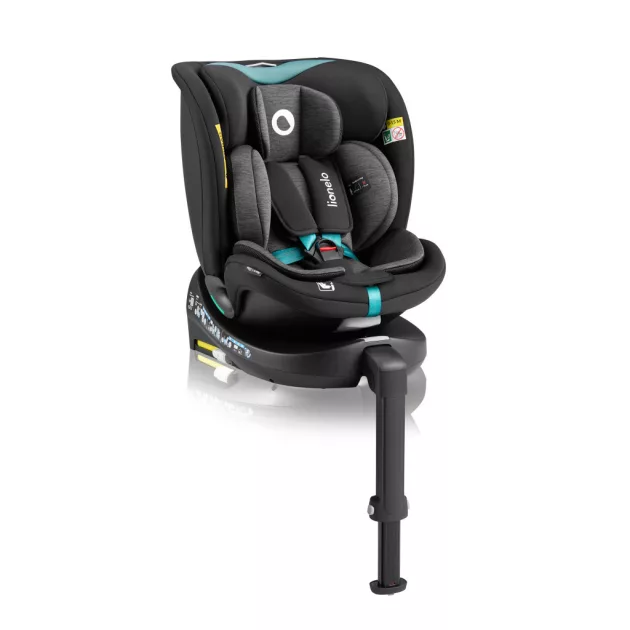 Lionelo Navy I-Size 360° forgatható ISOFIX gyermekülés 40-150cm - Black Turquoise