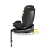 Lionelo Navy I-Size 360° forgatható ISOFIX gyermekülés 40-150cm - Black Turquoise