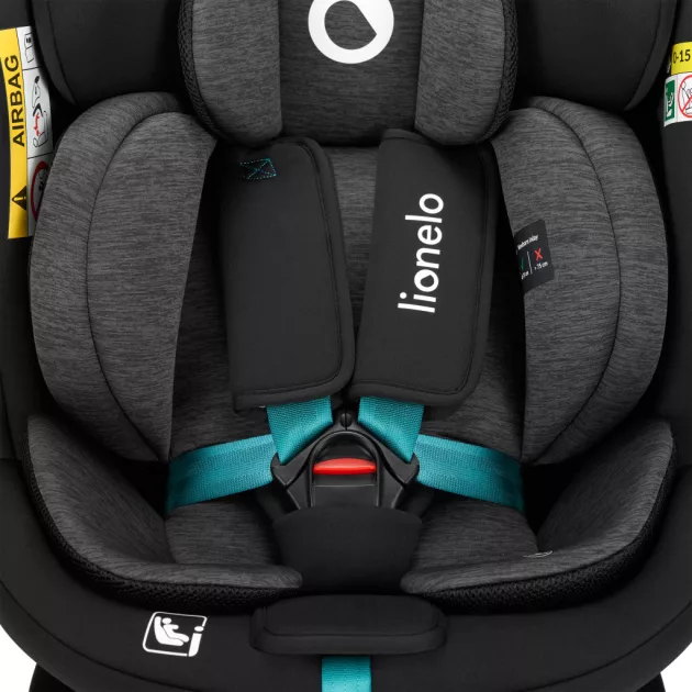Lionelo Navy I-Size 360° forgatható ISOFIX gyermekülés 40-150cm - Black Turquoise