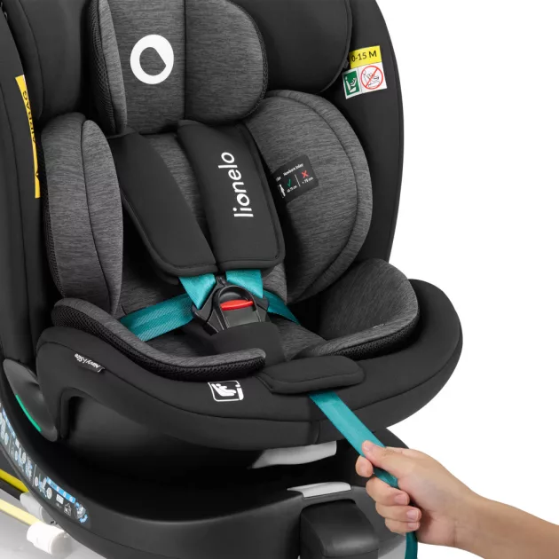 Lionelo Navy I-Size 360° forgatható ISOFIX gyermekülés 40-150cm - Black Turquoise