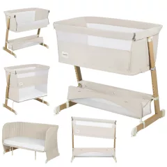   Lionelo Thomi Plus 5in1 gyerekágy, babaágy, babaöböl és kanapé - Beige Sand