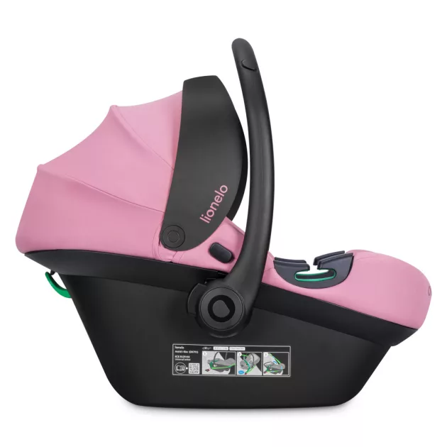 Lionelo Astrid i-Size Babahordozó 40-87 cm - Pink Coral