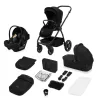 Lionelo Meril 3in1 multifunkciós babakocsi - Black Onyx
