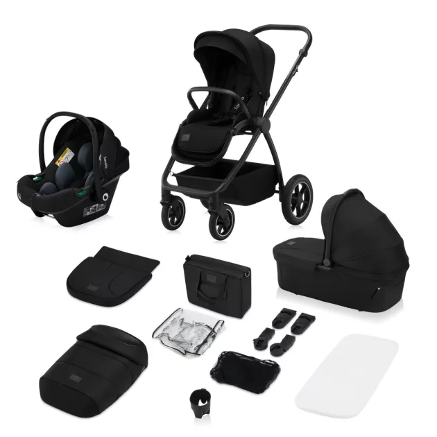 Lionelo Meril 3in1 multifunkciós babakocsi - Black Onyx