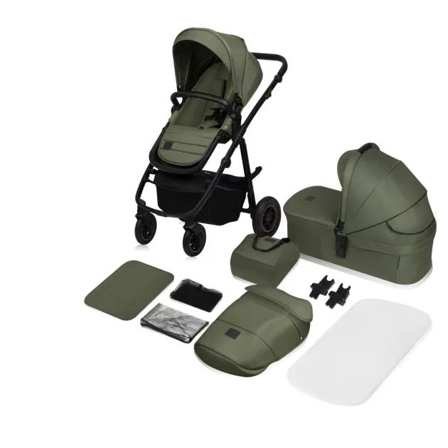 Lionelo Amber Plus 2in1 multifunkciós babakocsi - Green Forest