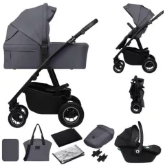   Lionelo Amber Plus 3in1 multifunkciós babakocsi - Grey Graphite