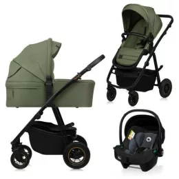   Lionelo Amber Plus 3in1 multifunkciós babakocsi - Green Forest