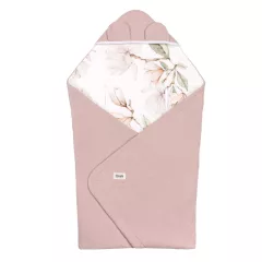   Lionelo Travel Swaddle autósülésbe való pólya, 90x90 cm - Beige Magnolia