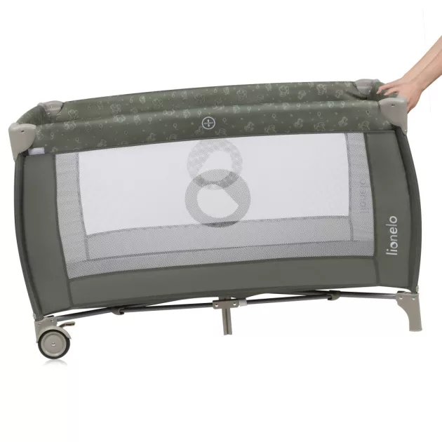 Lionelo Sven Plus Multifunkciós utazóágy - Beige Olive