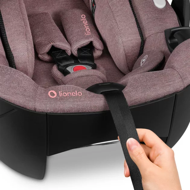 Lionelo Moxie I-Size Set gyermekülés - Pink Mauve