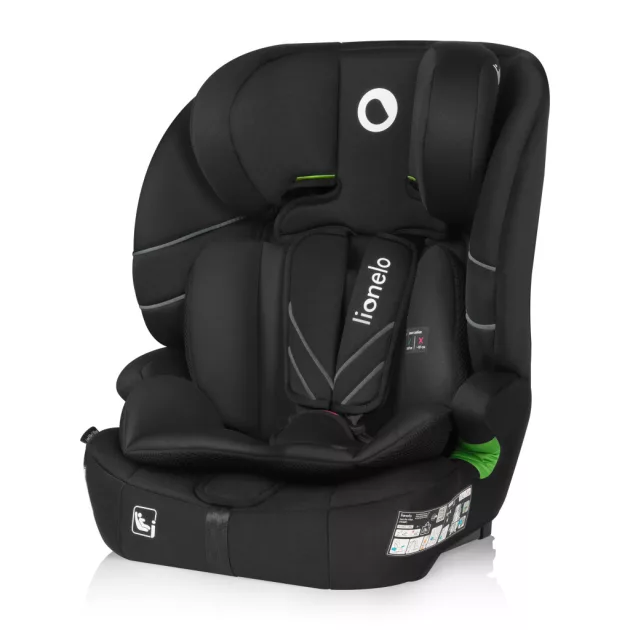 Lionelo Levi FIX I-Size gyerekülés 76-150 cm - Black Carbon