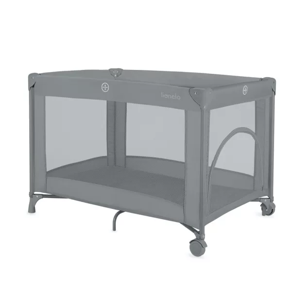 Lionelo Amelie utazóágy - Grey Concrete
