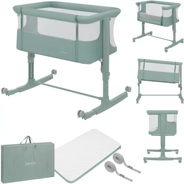 Lionelo Aurora 3in1 babaöböl, babaágy és bölcső - Green Sage