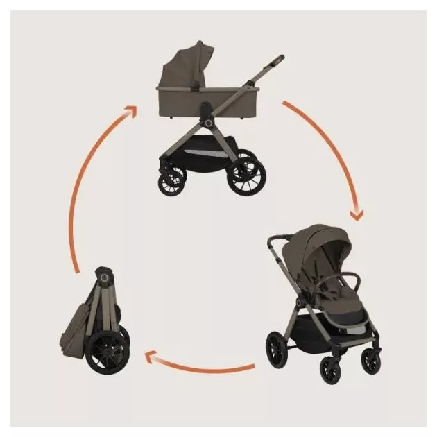 Lionelo Layla 2in1 Multifunkciós babakocsi - Beige Taupe